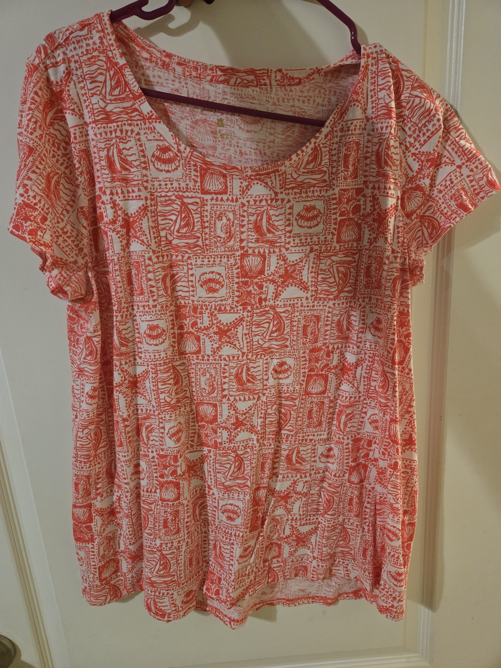 Large Lilly Pulitzer Coral Top